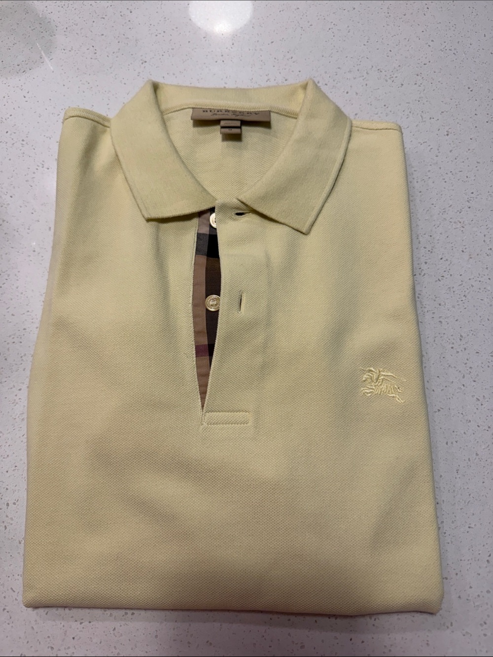 Yellow Burberry Polo